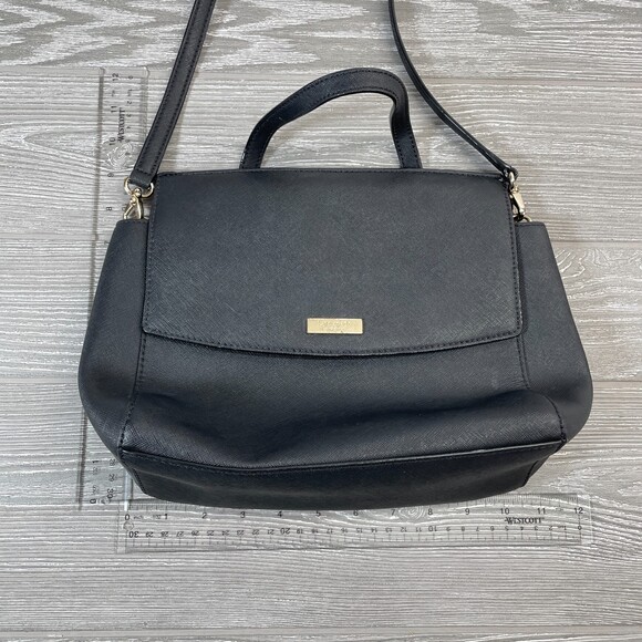 Kate Spade Laurel Way Alisanne Purse Black Leather Convertable Crossbody Purse - Picture 8 of 8